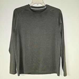 Peter Millar Men's Gray Size Medium Performance Long sleeve Reflective Shirt